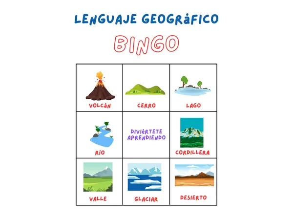 Vocabulario geográfico 