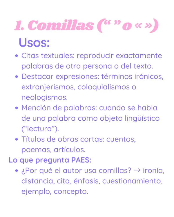 POSTER: RECURSOS TIPOGRÁFICOS Y DE PUNTUACIÓN 