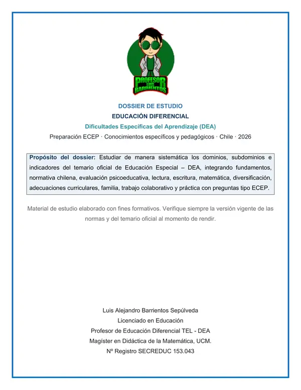 Dossier evaluación de conocimientos específicos y pedagógicos_DEA.