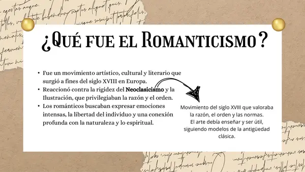 Clases 4 y 5: El Romanticismo