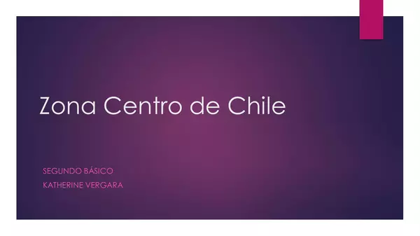 PPT zona central de Chile