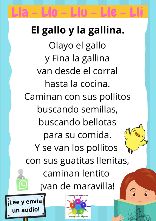 Lectura letra LL | profe.social