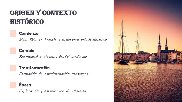 Mercantilismo en la edad moderna 