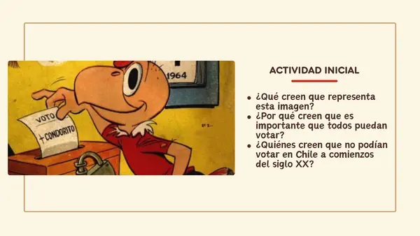 Ampliación del voto en Chile durante el XX | Sexto Básico