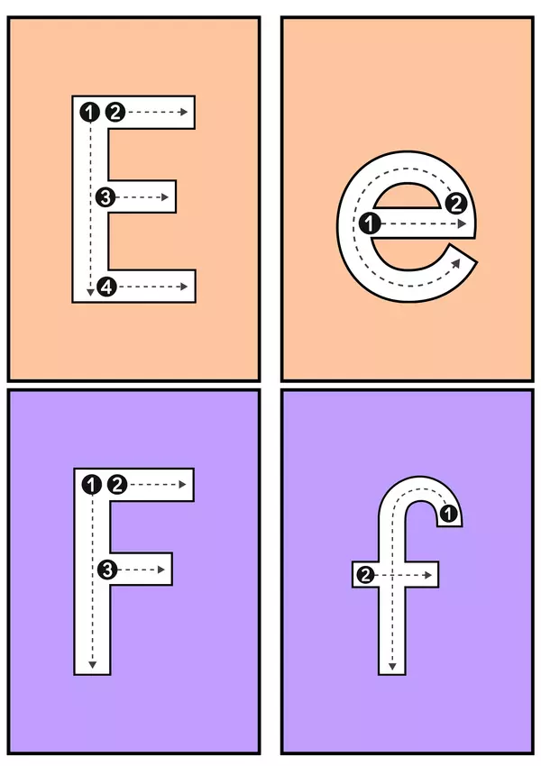 Flashcards letras del abecedario