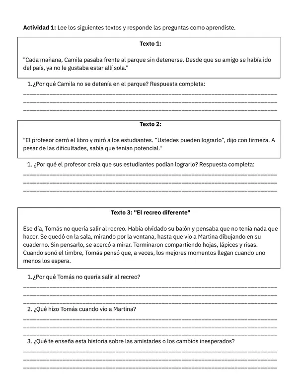 Respuestas completas