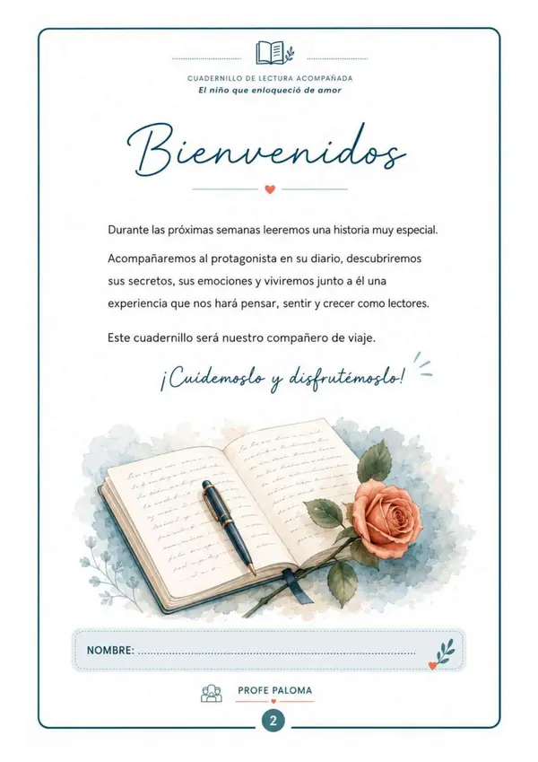 Cuadernillo lectura acompañada - El niño que enloqueció de amor, Eduardo Barrios 
