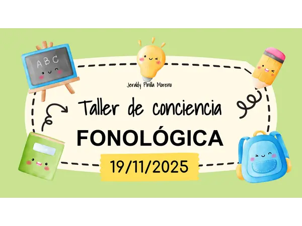 Taller de conciencia fonológica