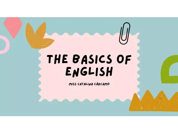 The basics of English