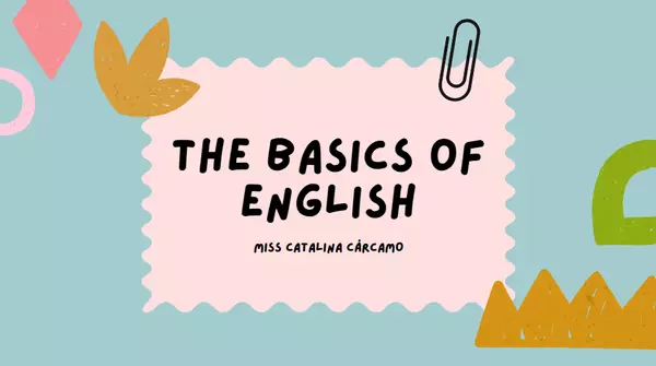 The basics of English