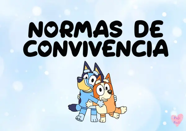 Normas de convivencia Bluey