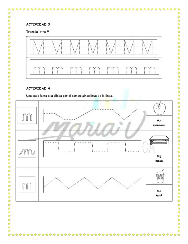 Cuadernillo de apoyo de Lenguaje N°1: Letras M – P – L – S – D – T