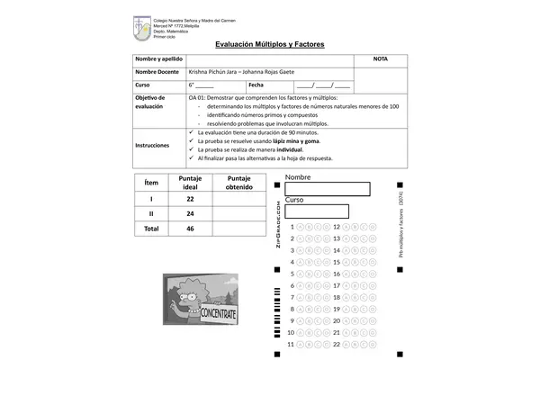 Evaluación Múltiplos y Factores