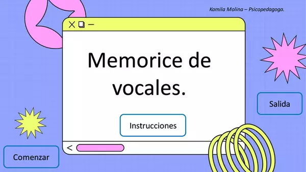 Memorice de Vocales