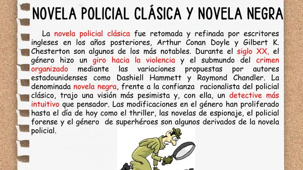 PPT - La novela policial