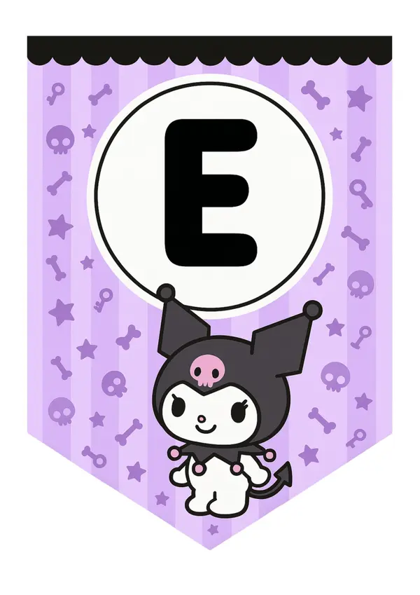 Letrero de Cumpleaños Kuromi