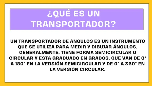 Cómo usar el transportador