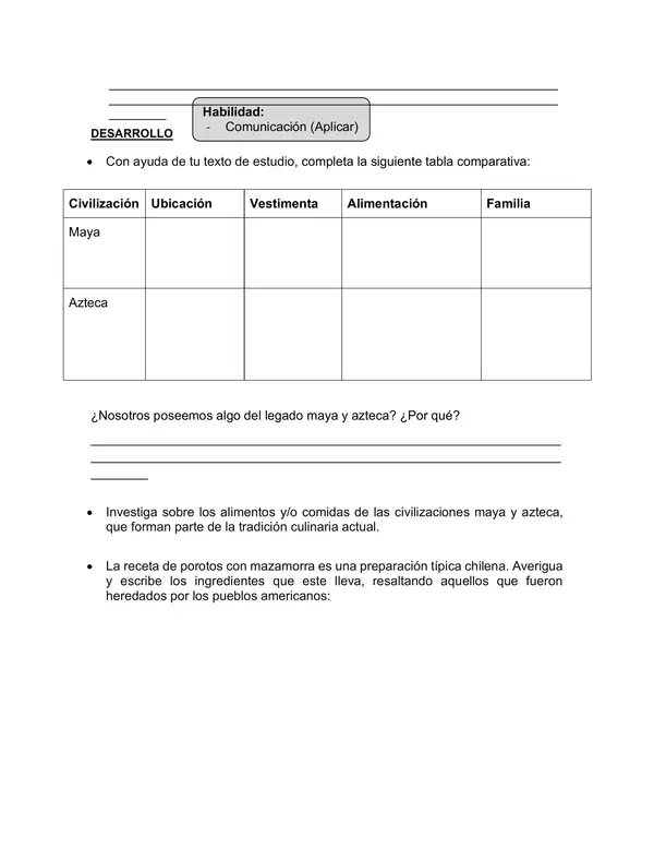 Legado de las culturas prehispánicas 8evaluación)