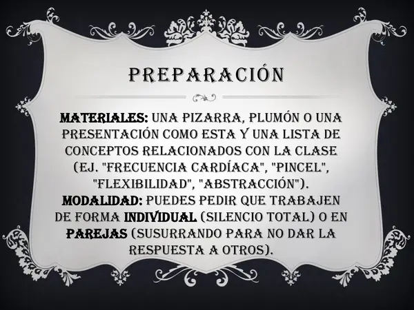 "Actividad para activar conocimientos previos o para realizar el cierre de la clase""