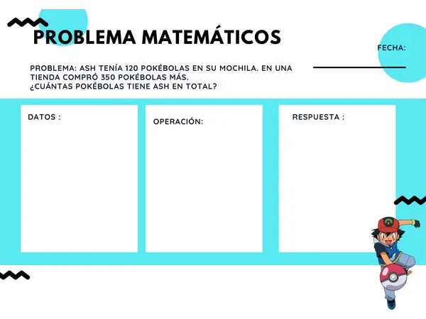 Problemas matemáticos Pokemon 