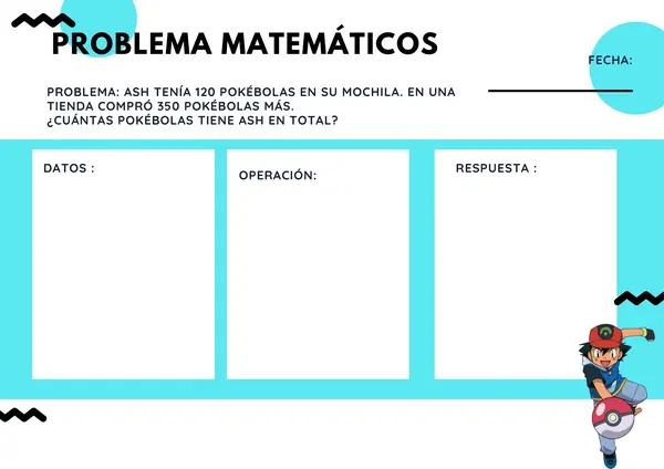 Problemas matemáticos Pokemon 