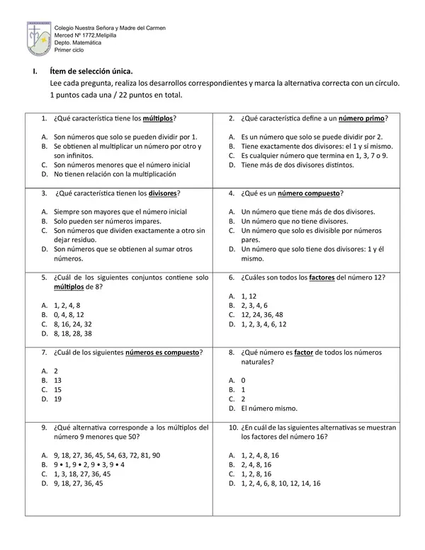 Evaluación Múltiplos y Factores