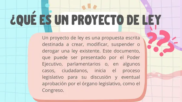 Confección de un proyecto de ley lectura y escritura especializada