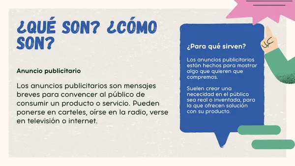 Anuncios publicitarios y sus características