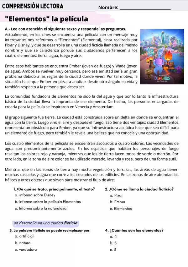 Lenguaje y comunicación, Primer ciclo