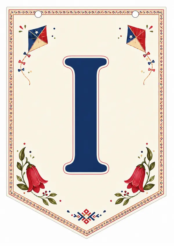 Banderines: Felices fiestas patrias - Imprimible 