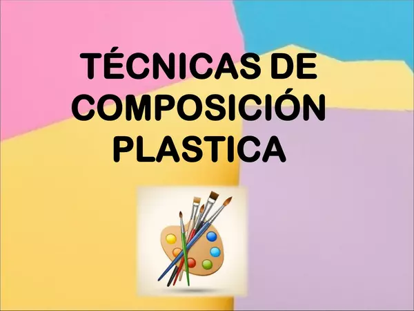 Ppt - Técnicas de composición plástica
