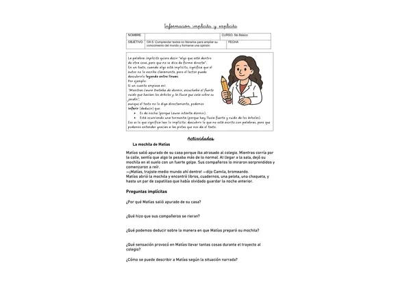 Información implícita y explícita