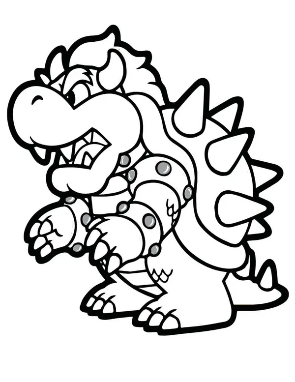 Libro para colorear Mario bros