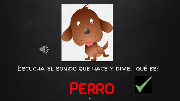 Reconocer los animales por su sonido.
