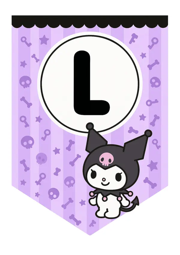 Letrero de Cumpleaños Kuromi