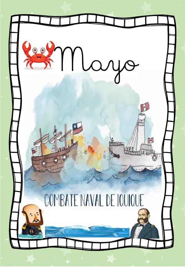 Carteles meses del año con temáticas de cada mes según acontecimientos de Chile