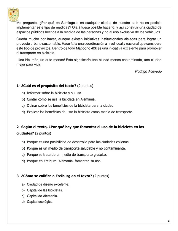 Evaluación de textos argumentativos 