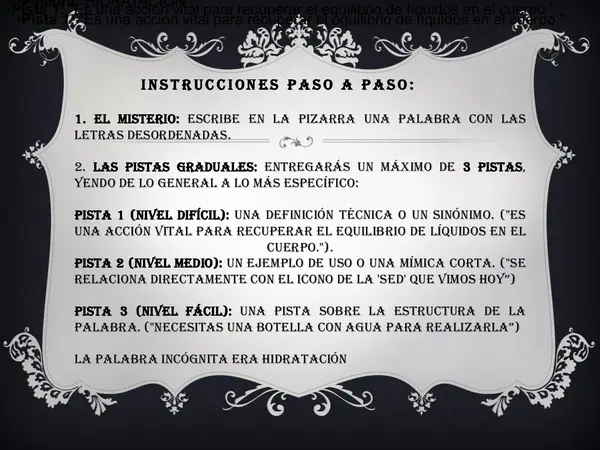 "Actividad para activar conocimientos previos o para realizar el cierre de la clase""