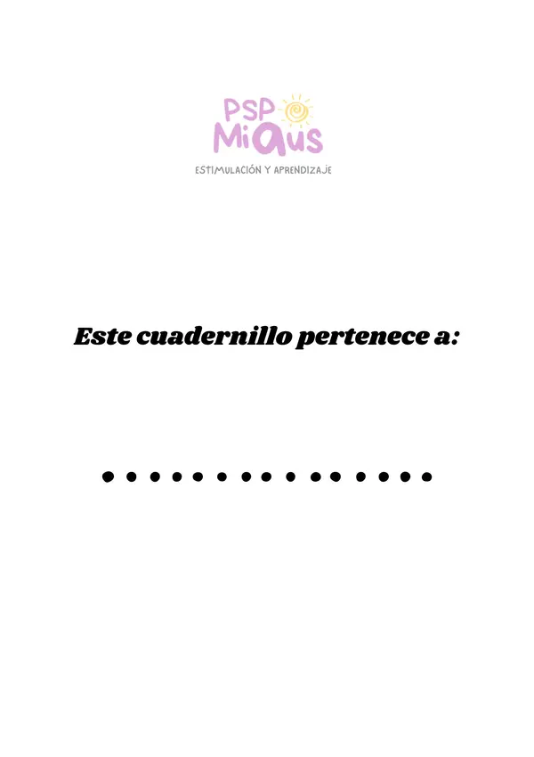 CUADERNILLO DE GRAFOMOTRICIDAD