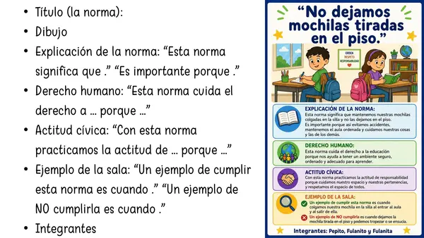 5° Evaluación normas de la sala Formación ciudadana INCLUYE RÚBRICA