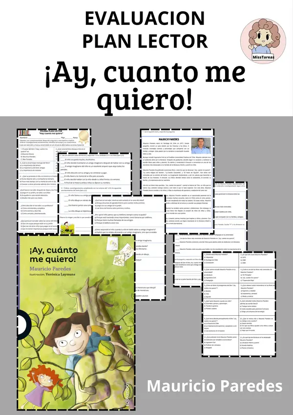 Prueba ¡Ay, cuánto me quiero! Plan Lector