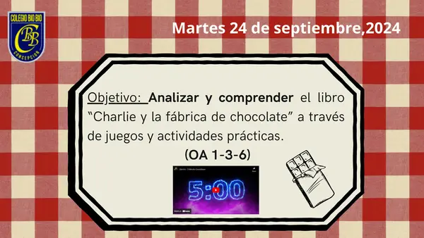 Club de lectura Charlie y la fábrica de chocolate