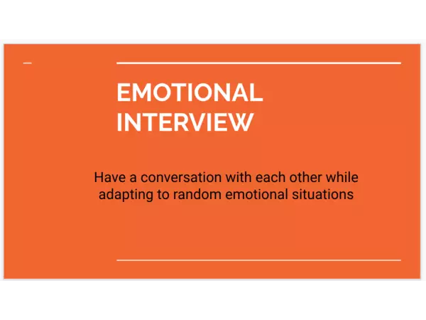 Speaking Activity