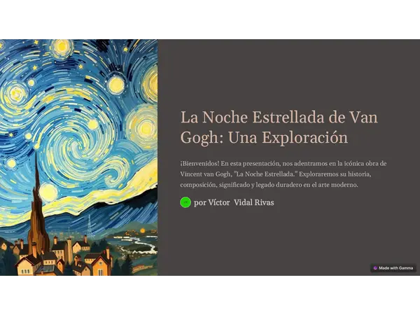 La noche estrellada - Vicent Van Gogh