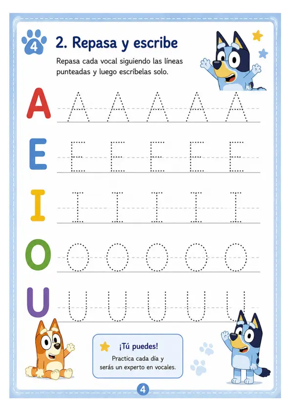 Cuaderno de Vocales 