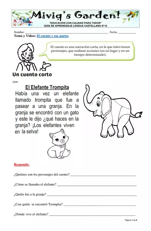 El Cuento (2° - 3°)