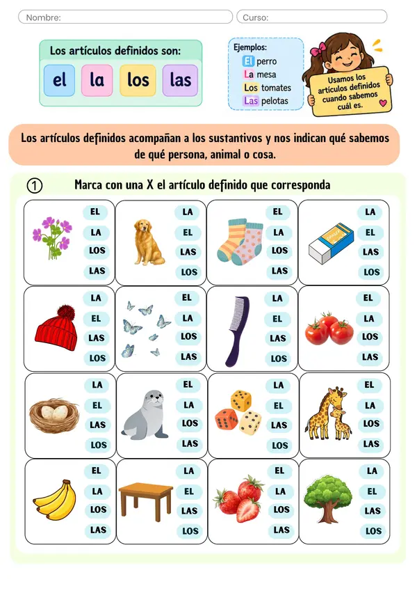 Artículos definidos e indefinidos 