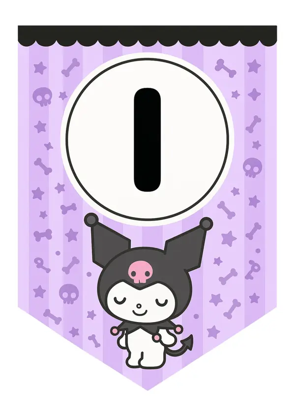 Letrero de Cumpleaños Kuromi