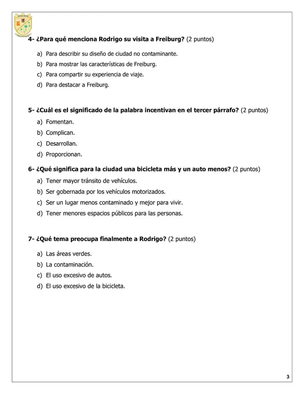 Evaluación de textos argumentativos 