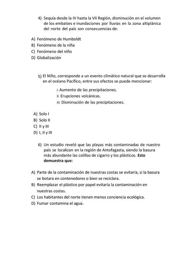 Evaluación sumativa Ciencias Naturales 